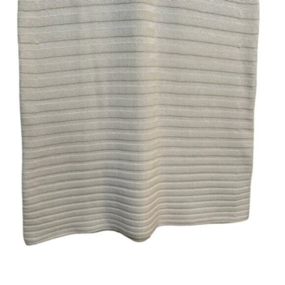 NWT Catherine Malandrino | Ivory Wide Rib Maxi Sweater Dress Size Large - Picture 4 of 11